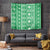 Fiji Masi All Green Tapestry Tapa Pattern - Polynesian Pride