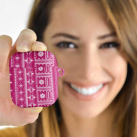 Fiji Masi All Pink AirPods Case Tapa Pattern - Polynesian Pride