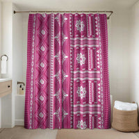 Fiji Masi All Pink Bathroom Set Tapa Pattern - Polynesian Pride