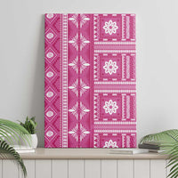 Fiji Masi All Pink Canvas Wall Art Tapa Pattern - Polynesian Pride