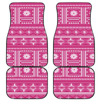 Fiji Masi All Pink Car Mats Tapa Pattern - Polynesian Pride