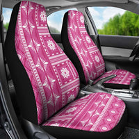 Fiji Masi All Pink Car Seat Cover Tapa Pattern - Polynesian Pride