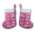 Fiji Masi All Pink Christmas Stocking Tapa Pattern - Polynesian Pride