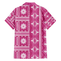Fiji Masi All Pink Hawaiian Shirt Tapa Pattern - Polynesian Pride
