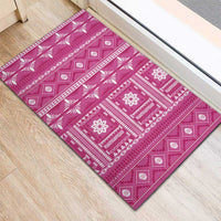 Fiji Masi All Pink Rubber Doormat Tapa Pattern - Polynesian Pride