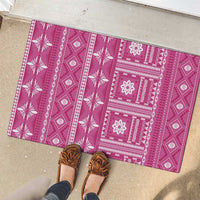 Fiji Masi All Pink Rubber Doormat Tapa Pattern - Polynesian Pride