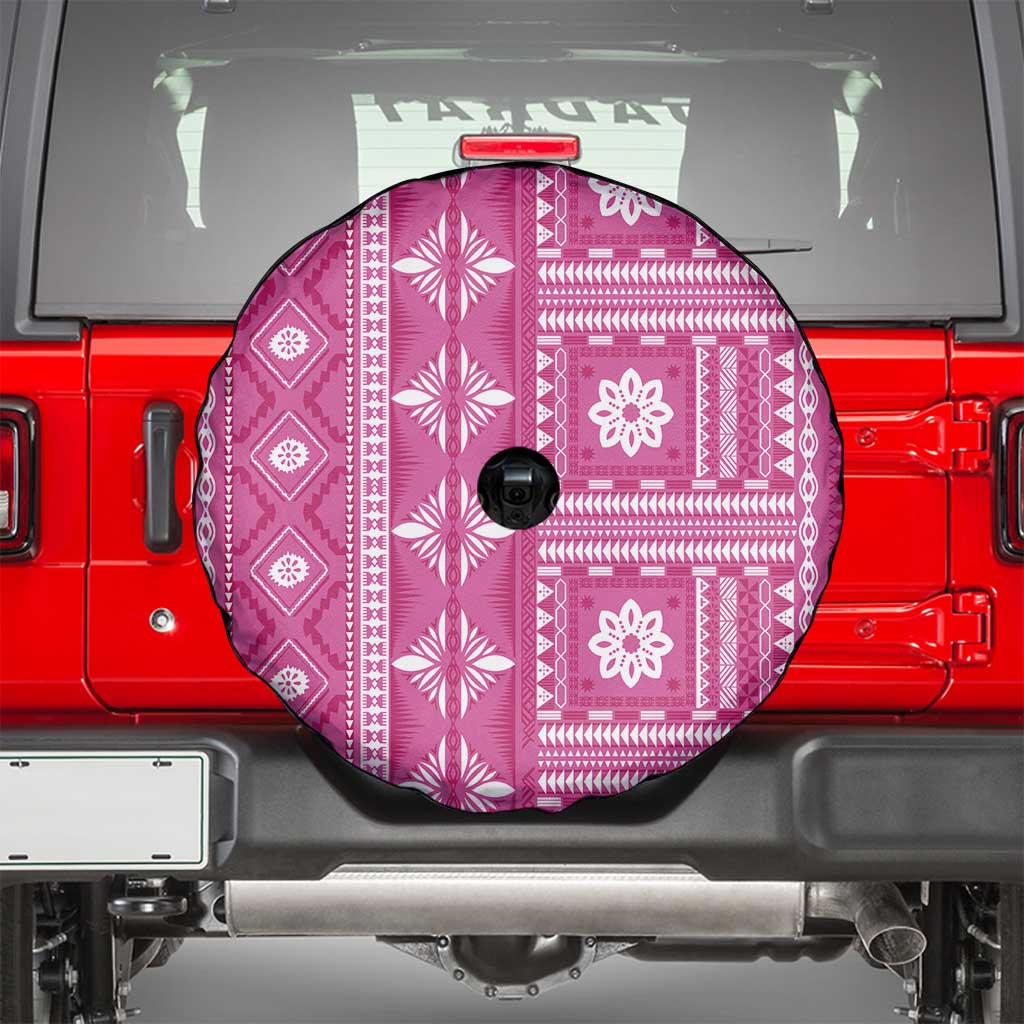 Fiji Masi All Pink Spare Tire Cover Tapa Pattern - Polynesian Pride