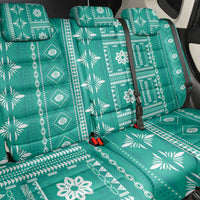 Fiji Masi All Teal Back Car Seat Cover Tapa Pattern - Polynesian Pride