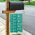 Fiji Masi All Teal Garden Flag Tapa Pattern - Polynesian Pride