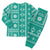 Fiji Masi All Teal Christmas Pajama Set Tapa Pattern - Polynesian Pride