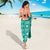 Fiji Masi All Teal Sarong Tapa Pattern - Polynesian Pride