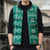 Fiji Masi All Teal Sleeveless Puffer Jacket Tapa Pattern - Polynesian Pride