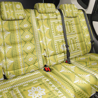 Fiji Masi All Yellow Back Car Seat Cover Tapa Pattern - Polynesian Pride