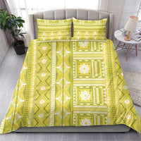 Fiji Masi All Yellow Bedding Set Tapa Pattern - Polynesian Pride