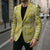Fiji Masi All Yellow Blazer Tapa Pattern - Polynesian Pride