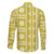 Fiji Masi All Yellow Family Matching Off Shoulder Maxi Dress and Hawaiian Shirt Tapa Pattern - Polynesian Pride