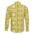 Fiji Masi All Yellow Family Matching Short Sleeve Bodycon Dress and Hawaiian Shirt Tapa Pattern - Polynesian Pride