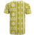 Fiji Masi All Yellow T Shirt Tapa Pattern - Polynesian Pride