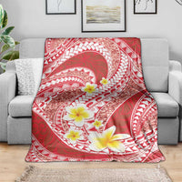 Plumeria Polynesian Coral Glitter Pattern Blanket LT01 - Polynesian Pride