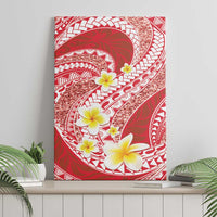 Plumeria Polynesian Coral Glitter Pattern Canvas Wall Art LT01 - Polynesian Pride