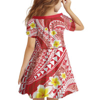 Plumeria Polynesian Coral Glitter Pattern Family Matching Puletasi and Hawaiian Shirt