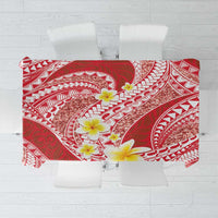 Plumeria Polynesian Coral Glitter Pattern Tablecloth LT01 Coral - Polynesian Pride