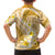 Plumeria Polynesian Gold Glitter Pattern Hawaiian Shirt