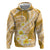 Plumeria Polynesian Gold Glitter Pattern Hoodie