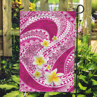Plumeria Polynesian Pink Glitter Pattern Garden Flag LT01 Garden Flag Pink - Polynesian Pride