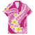 Plumeria Polynesian Pink Glitter Pattern Hawaiian Shirt