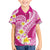 Plumeria Polynesian Pink Glitter Pattern Hawaiian Shirt