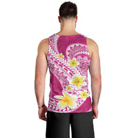 Plumeria Polynesian Pink Glitter Pattern Men Tank Top LT01 - Polynesian Pride