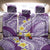 Plumeria Polynesian Purple Glitter Pattern Back Car Seat Cover