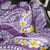 Plumeria Polynesian Purple Glitter Pattern Back Car Seat Cover