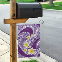 Plumeria Polynesian Purple Glitter Pattern Garden Flag LT01 - Polynesian Pride