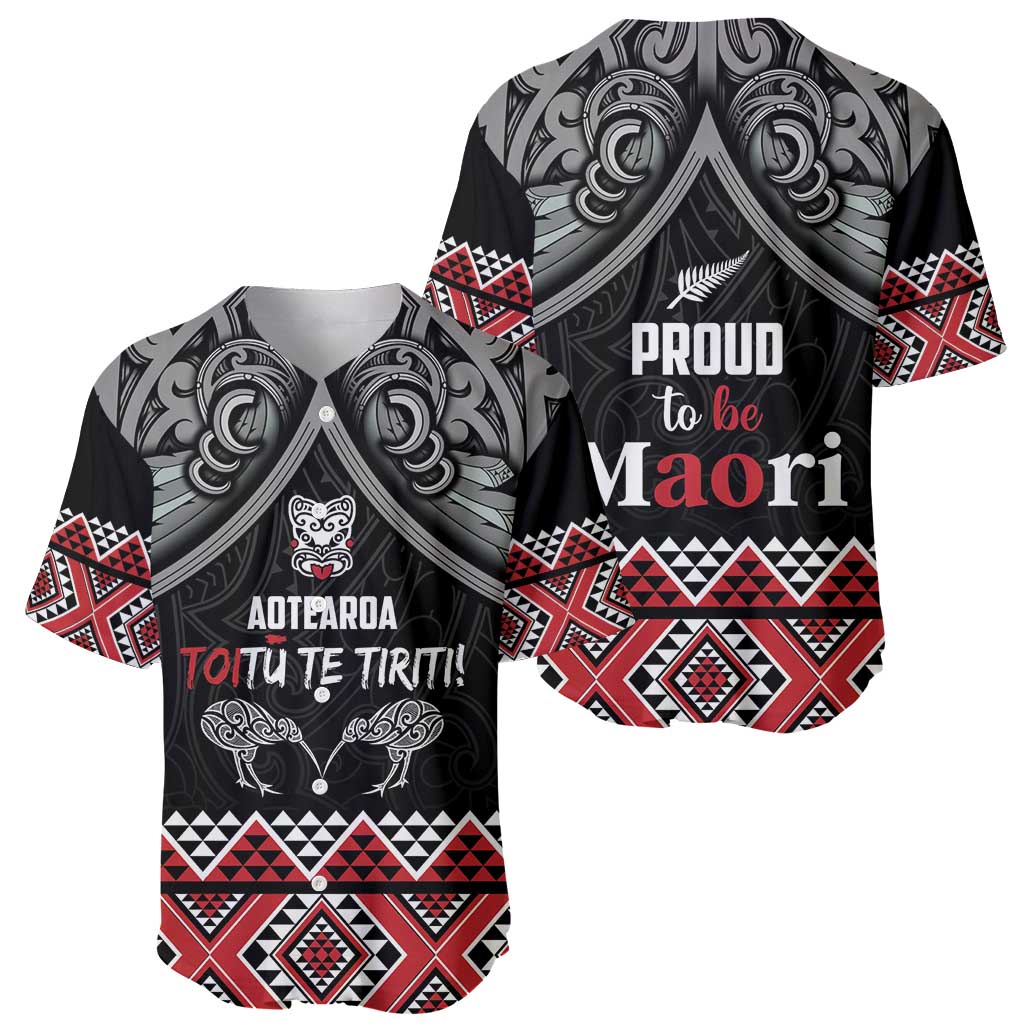 Aotearoa Toitu Te Tiriti Waitangi Baseball Jersey Proud To Be Maori