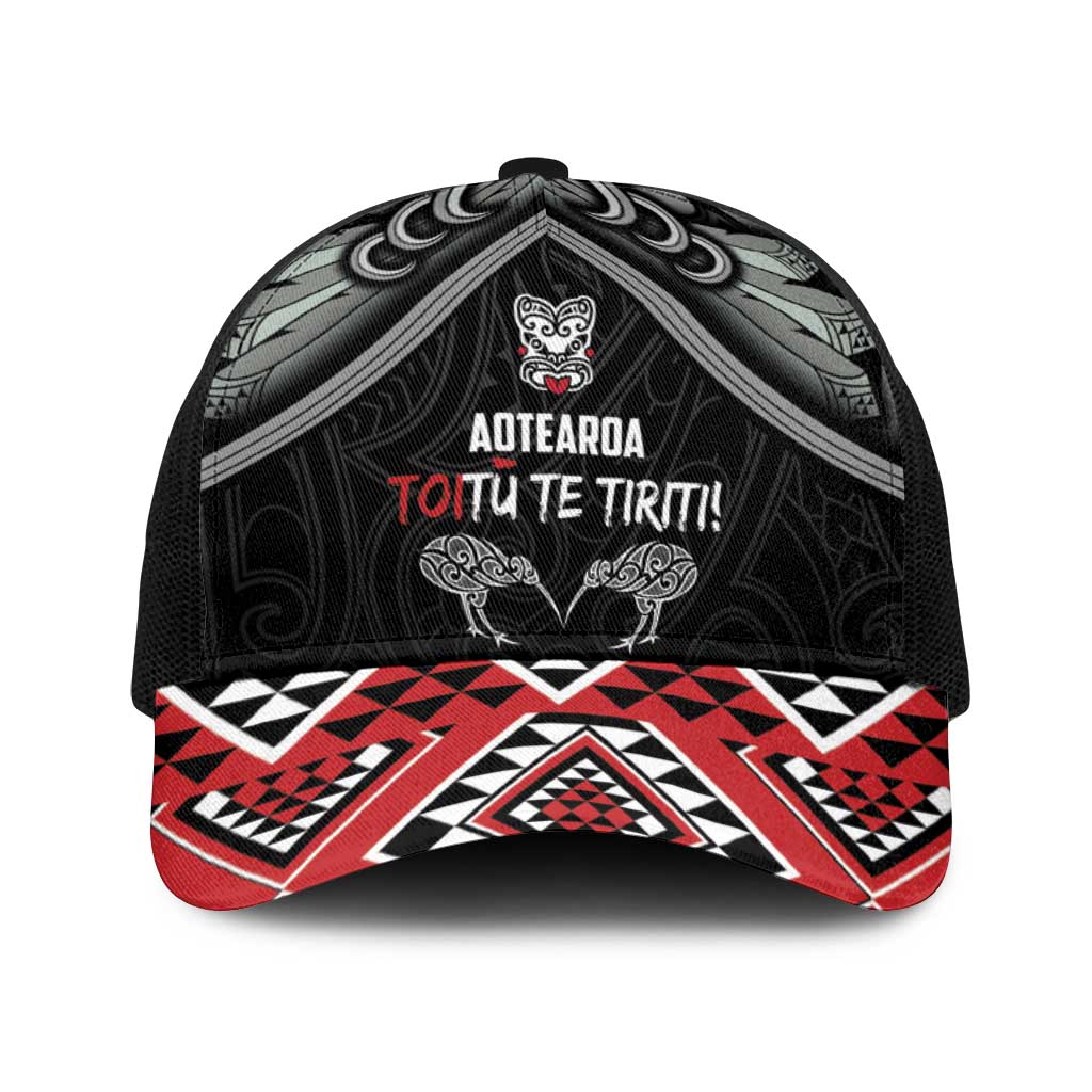 Aotearoa Toitu Te Tiriti Waitangi Baseball Net Cap Proud To Be Maori - Polynesian Pride