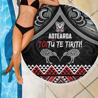 Aotearoa Toitu Te Tiriti Waitangi Beach Blanket Proud To Be Maori LT01 - Polynesian Pride