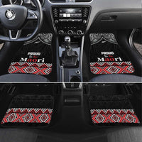 Aotearoa Toitu Te Tiriti Waitangi Car Mats Proud To Be Maori LT01 Set 4pcs Black - Polynesian Pride