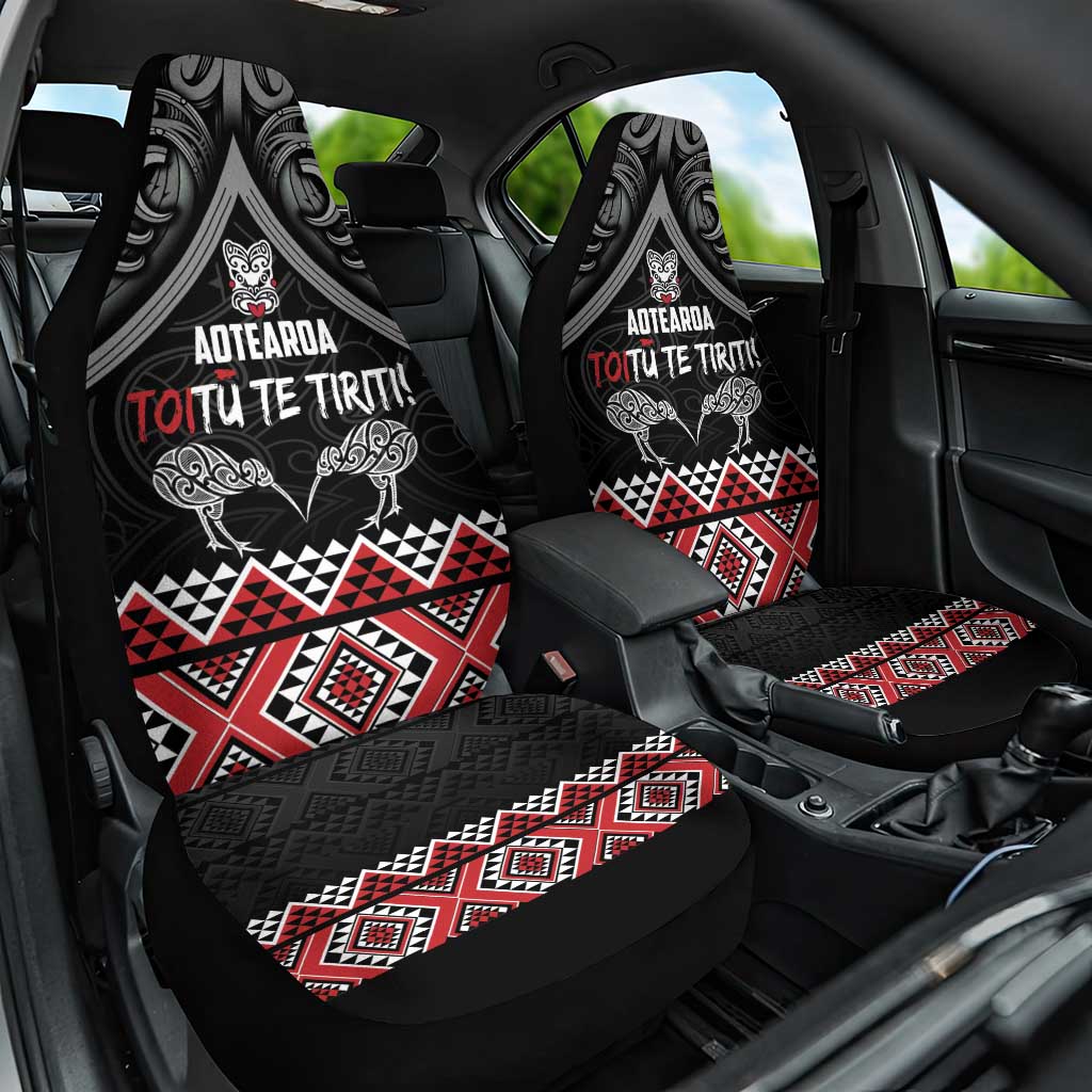 Aotearoa Toitu Te Tiriti Waitangi Car Seat Cover Proud To Be Maori