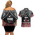 Aotearoa Toitu Te Tiriti Waitangi Couples Matching Off Shoulder Short Dress and Hawaiian Shirt Proud To Be Maori