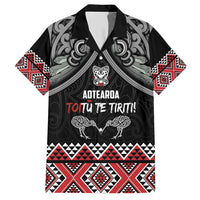 Aotearoa Toitu Te Tiriti Waitangi Hawaiian Shirt Proud To Be Maori LT01 Black - Polynesian Pride