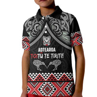 Aotearoa Toitu Te Tiriti Waitangi Kid Polo Shirt Proud To Be Maori