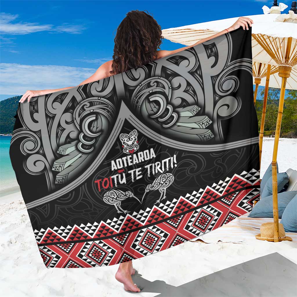 Aotearoa Toitu Te Tiriti Waitangi Sarong Proud To Be Maori