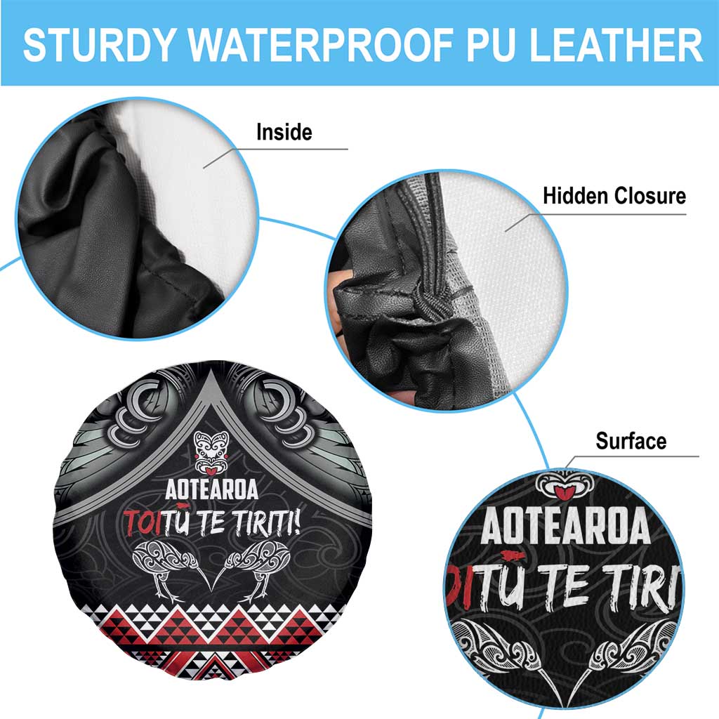 Aotearoa Toitu Te Tiriti Waitangi Spare Tire Cover Proud To Be Maori LT01 - Polynesian Pride