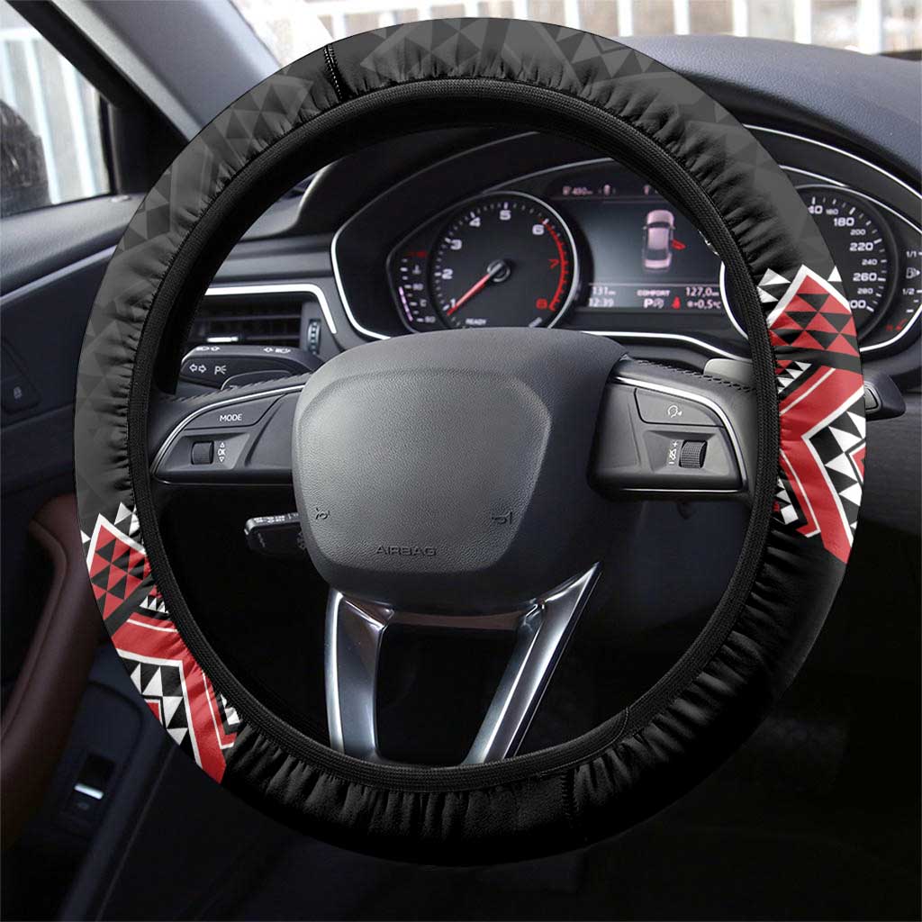 Aotearoa Toitu Te Tiriti Waitangi Steering Wheel Cover Proud To Be Maori LT01 - Polynesian Pride