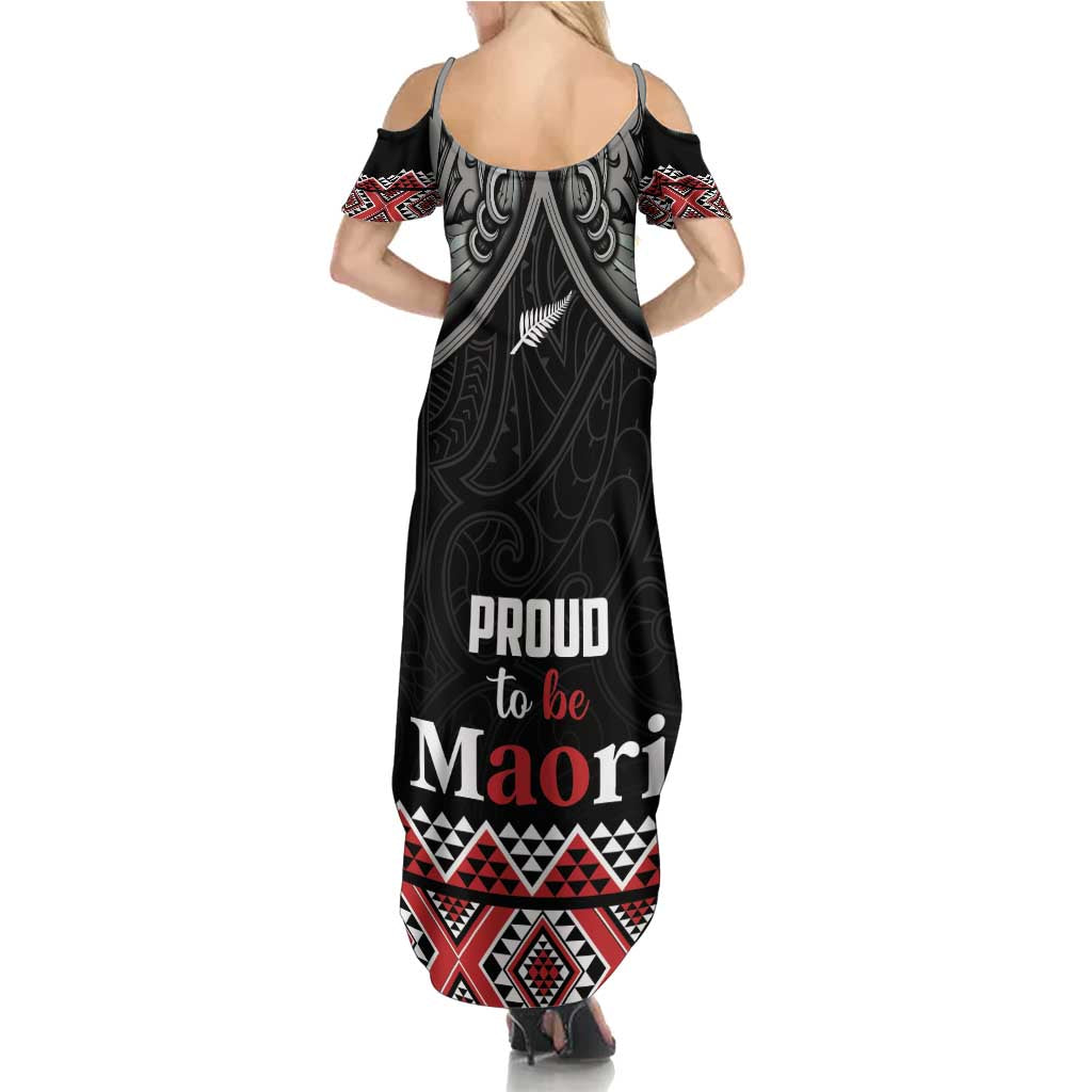 Aotearoa Toitu Te Tiriti Waitangi Summer Maxi Dress Proud To Be Maori LT01 - Polynesian Pride