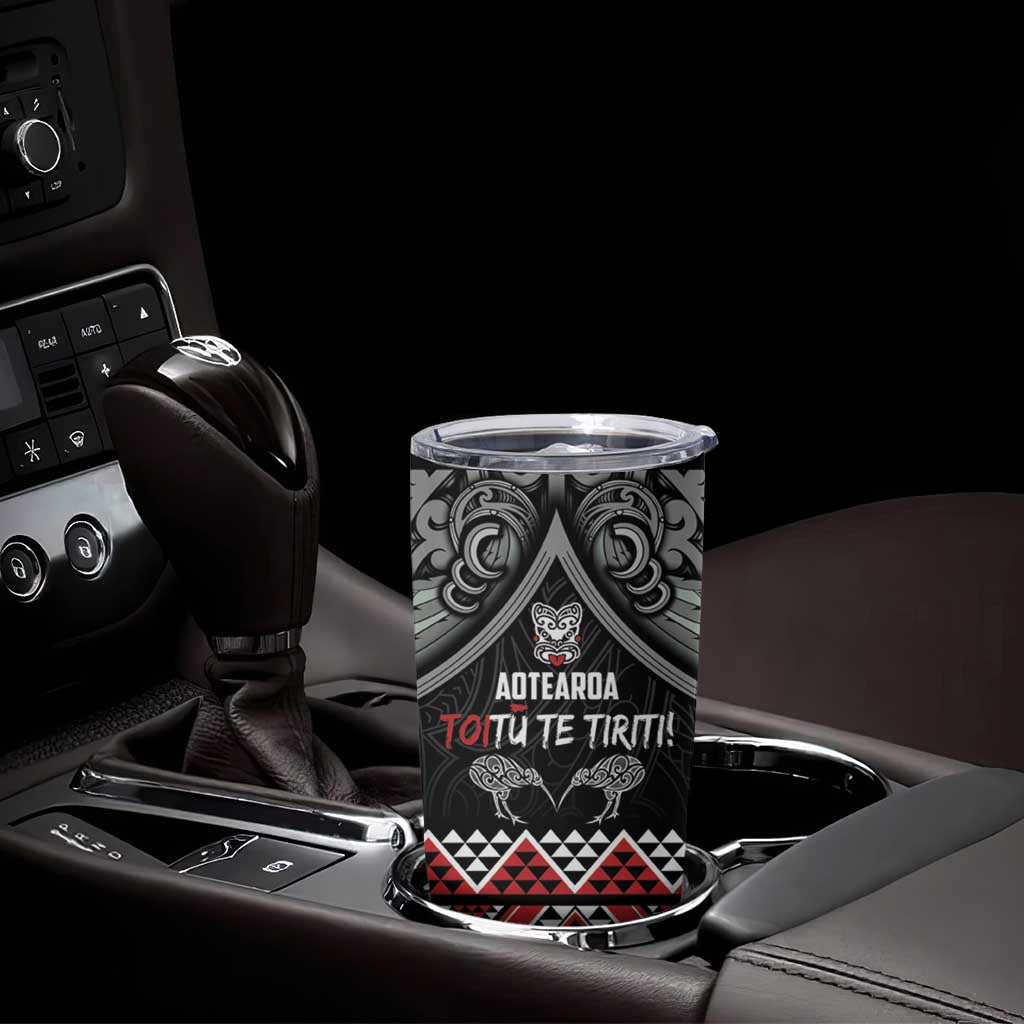 Aotearoa Toitu Te Tiriti Waitangi Tumbler Cup Proud To Be Maori LT01 - Polynesian Pride