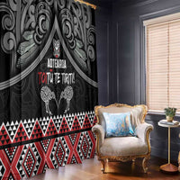 Aotearoa Toitu Te Tiriti Waitangi Window Curtain Proud To Be Maori LT01 - Polynesian Pride