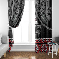 Aotearoa Toitu Te Tiriti Waitangi Window Curtain Proud To Be Maori LT01 - Polynesian Pride